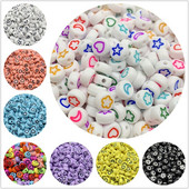 100 buc/lot, 7 mm, stele luni, flori, margele, forma ovala, margele acrilice spatiate pentru realizarea de bijuterii, bricolaj, brelocuri, bratara, colier
