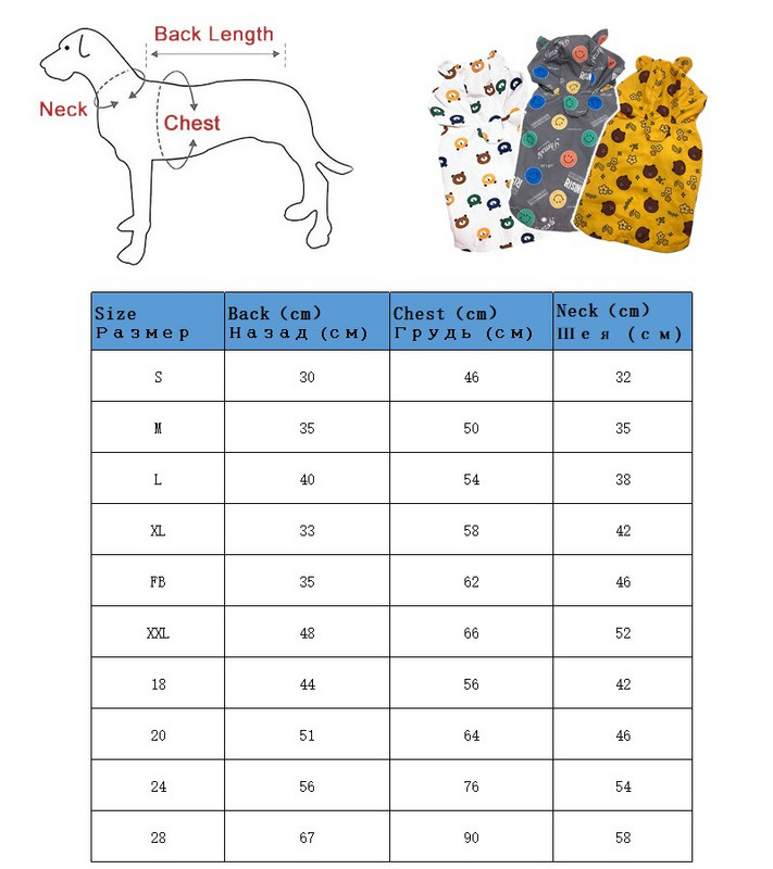 Lemmiklooma kassi koera vihmamantel kapuutsiga Smiley looma kutsika koera vihmamantel õues lemmikloomade riided kapuutsiga tuulekindel disain veekindel mantel 2022