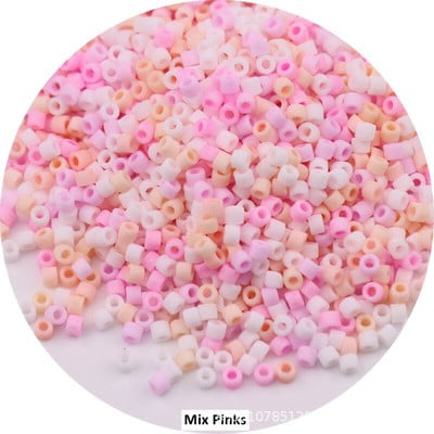 720 ks 2 mm Macaroon matné korálky Delica 10/0 japonské matné korálky na výrobu šperkov, francúzskej výšivky, odevných doplnkov