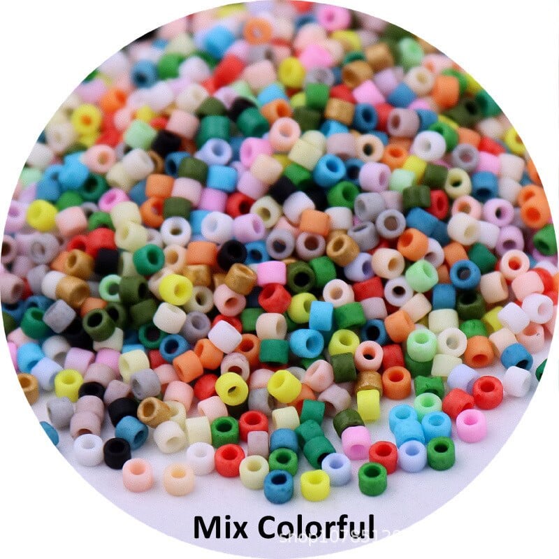 720 ks 2 mm Macaroon matné korálky Delica 10/0 japonské matné korálky na výrobu šperkov, francúzskej výšivky, odevných doplnkov