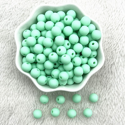 8mm 10mm στρογγυλές ακρυλικές ματ χάντρες Loose spacer beads for jewelry Making DIY Handmade Clothing αξεσουάρ