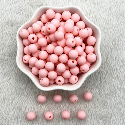 8mm 10mm στρογγυλές ακρυλικές ματ χάντρες Loose spacer beads for jewelry Making DIY Handmade Clothing αξεσουάρ