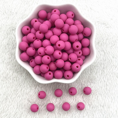 8mm 10mm στρογγυλές ακρυλικές ματ χάντρες Loose spacer beads for jewelry Making DIY Handmade Clothing αξεσουάρ