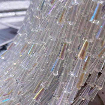 1 струна цвят AAA австрийски кристални мъниста 4x8 mm 6x12 mm пагода стъклени разхлабени дистанционни мъниста за изработка на бижута гривна Направи си сам висулки