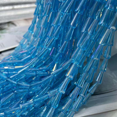 1 șir de mărgele de cristal austriac AAA de culoare 4x8mm 6x12mm Mărgele distanțiere din sticlă Pagoda libere pentru fabricarea de bijuterii brățări pandantive DIY