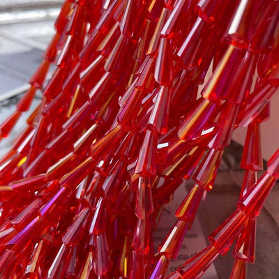 1 șir de mărgele de cristal austriac AAA de culoare 4x8mm 6x12mm Mărgele distanțiere din sticlă Pagoda libere pentru fabricarea de bijuterii brățări pandantive DIY