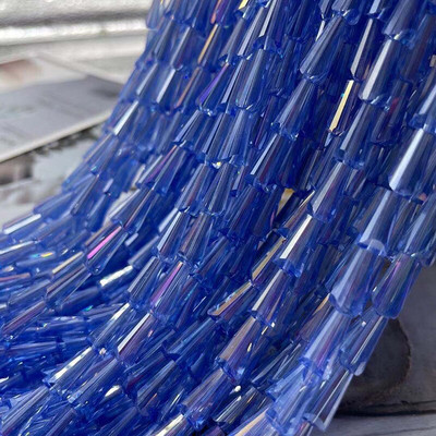 1 șir de mărgele de cristal austriac AAA de culoare 4x8mm 6x12mm Mărgele distanțiere din sticlă Pagoda libere pentru fabricarea de bijuterii brățări pandantive DIY