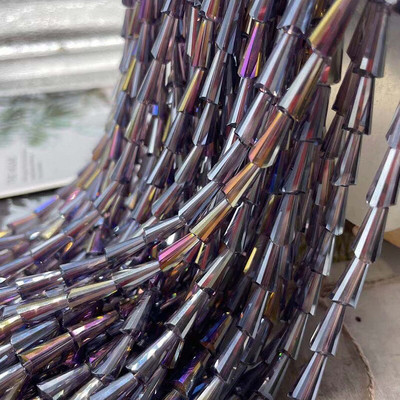 1 șir de mărgele de cristal austriac AAA de culoare 4x8mm 6x12mm Mărgele distanțiere din sticlă Pagoda libere pentru fabricarea de bijuterii brățări pandantive DIY