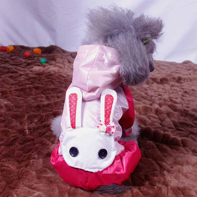 Nové módne roztomilé psí pršiplášť oblečenie pre malých psov kostým pre domáce zvieratá jar leto jeseň jednofarebné nepremokavé oblečenie pre psov