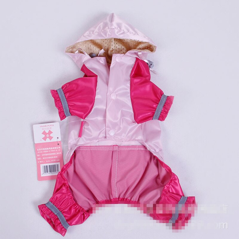 Nové módne roztomilé psí pršiplášť oblečenie pre malých psov kostým pre domáce zvieratá jar leto jeseň jednofarebné nepremokavé oblečenie pre psov