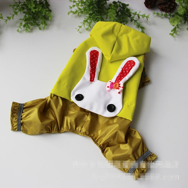 Nové módne roztomilé psí pršiplášť oblečenie pre malých psov kostým pre domáce zvieratá jar leto jeseň jednofarebné nepremokavé oblečenie pre psov