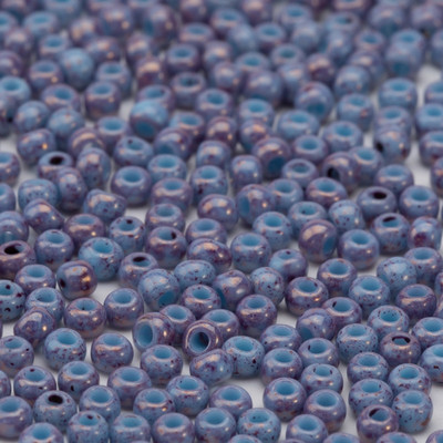 Taidian Janpan TOHO okrúhle sklenené korálky 8/0 3 mm fialové, strieborné, s mramorovou podšívkou, 20 farieb, gotický štýl, 5/10/20 gramov