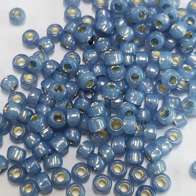 Taidian Janpan TOHO okrúhle sklenené korálky 8/0 3 mm fialové, strieborné, s mramorovou podšívkou, 20 farieb, gotický štýl, 5/10/20 gramov