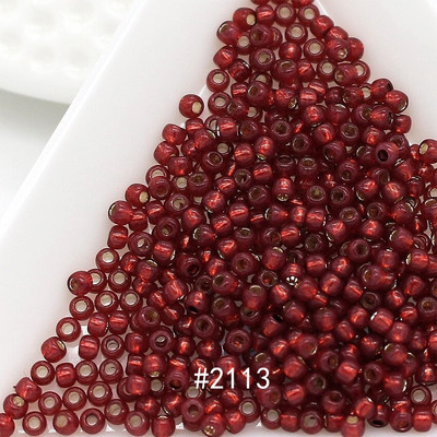 Taidian Janpan TOHO okrúhle sklenené korálky 8/0 3 mm fialové, strieborné, s mramorovou podšívkou, 20 farieb, gotický štýl, 5/10/20 gramov