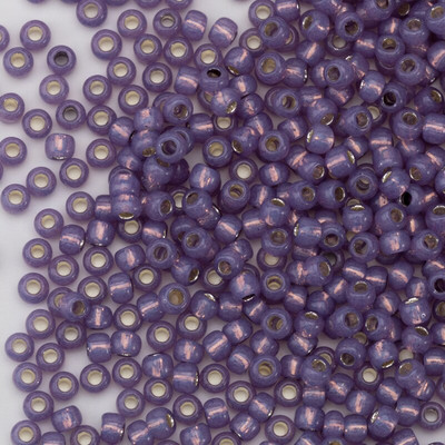 Taidian Janpan TOHO okrúhle sklenené korálky 8/0 3 mm fialové, strieborné, s mramorovou podšívkou, 20 farieb, gotický štýl, 5/10/20 gramov