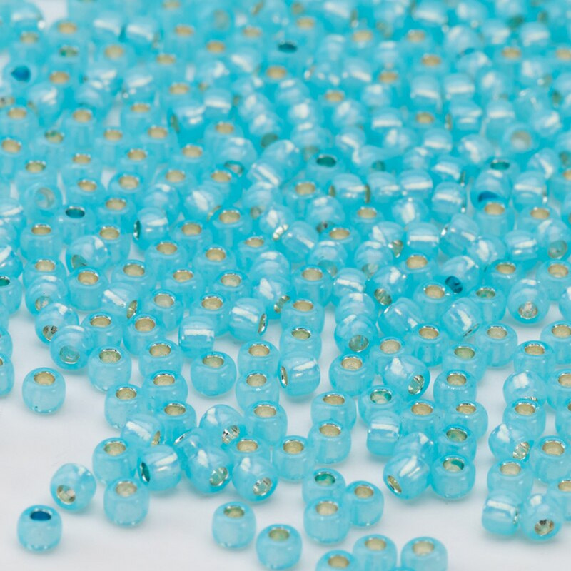 Taidian Janpan TOHO okrúhle sklenené korálky 8/0 3 mm fialové, strieborné, s mramorovou podšívkou, 20 farieb, gotický štýl, 5/10/20 gramov