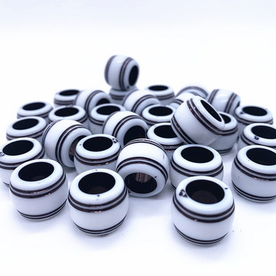 10 ks 16x12mm okrúhle akrylové korálky s veľkým otvorom na výrobu šperkov, náramkov, náhrdelníkov a doplnkov