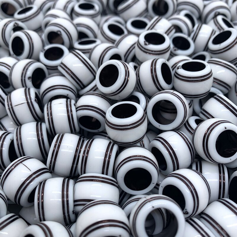 10 ks 16x12mm okrúhle akrylové korálky s veľkým otvorom na výrobu šperkov, náramkov, náhrdelníkov a doplnkov