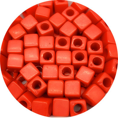 50 bucăți 7x7mm mărgele distanțiere acrilice în formă pătrată pentru realizarea de bijuterii, colier de brățări lucrate manual