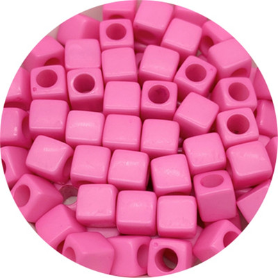 50 bucăți 7x7mm mărgele distanțiere acrilice în formă pătrată pentru realizarea de bijuterii, colier de brățări lucrate manual