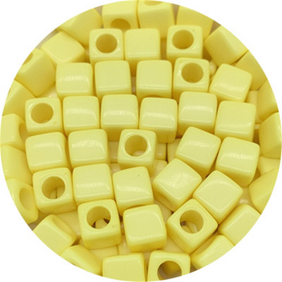 50 bucăți 7x7mm mărgele distanțiere acrilice în formă pătrată pentru realizarea de bijuterii, colier de brățări lucrate manual