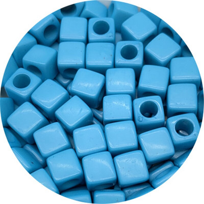 50 bucăți 7x7mm mărgele distanțiere acrilice în formă pătrată pentru realizarea de bijuterii, colier de brățări lucrate manual