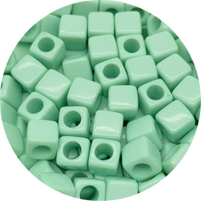 50 bucăți 7x7mm mărgele distanțiere acrilice în formă pătrată pentru realizarea de bijuterii, colier de brățări lucrate manual