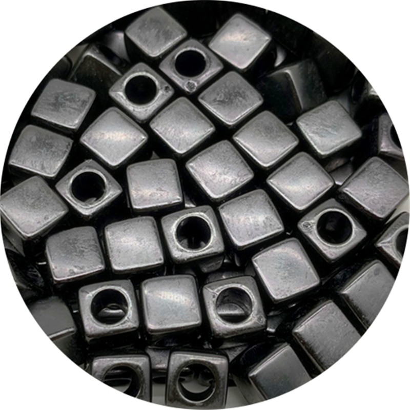 50 bucăți 7x7mm mărgele distanțiere acrilice în formă pătrată pentru realizarea de bijuterii, colier de brățări lucrate manual