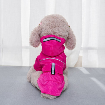 Για αδιάβροχο σκύλος μαλακά ρούχα για γάτα αναπνεύσιμο κουτάβι Μικρό πλέγμα βροχής κατοικίδιο σκύλο αδιάβροχο μπουφάν με κουκούλα για σκύλους