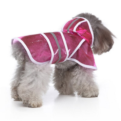 Priehľadný pršiplášť pre malé psy a mačky, reflexné nepremokavé oblečenie pre psov, domáce zvieratá, pevné nepremokavé bundy, kabáty a vrchné oblečenie