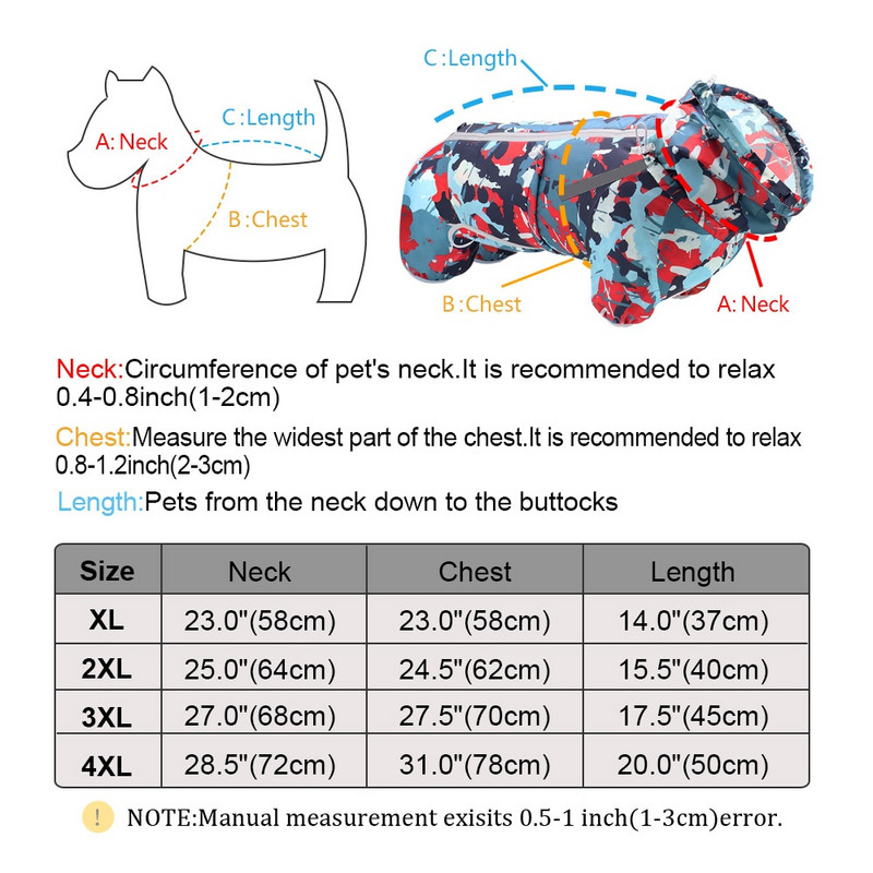Neperšlampamas šunų lietpaltis, atspindintis kamufliažinis naminių gyvūnėlių šuniukų striukė nuo lietaus Drabužiai nuo lietaus šunų pončo drabužiai mažiems vidutinio dydžio šunims