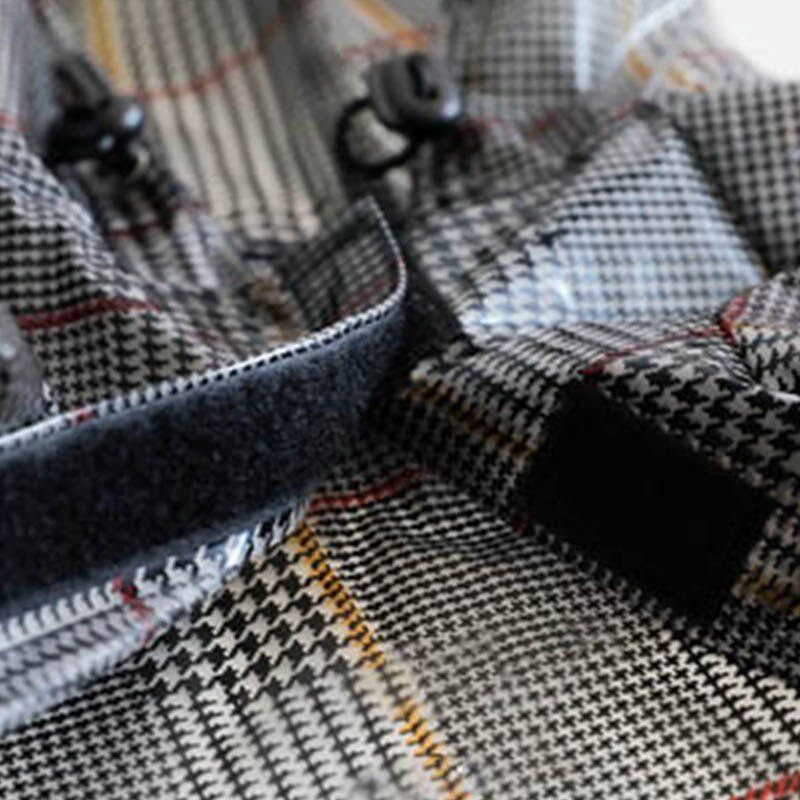 Veekindlad koerariided Ruuduline koera vihmamantel õues kutsikale mõeldud kapuutsiga jope väikesele keskmisele koerale prantsuse buldogi Yorkshire`i vihmamantel