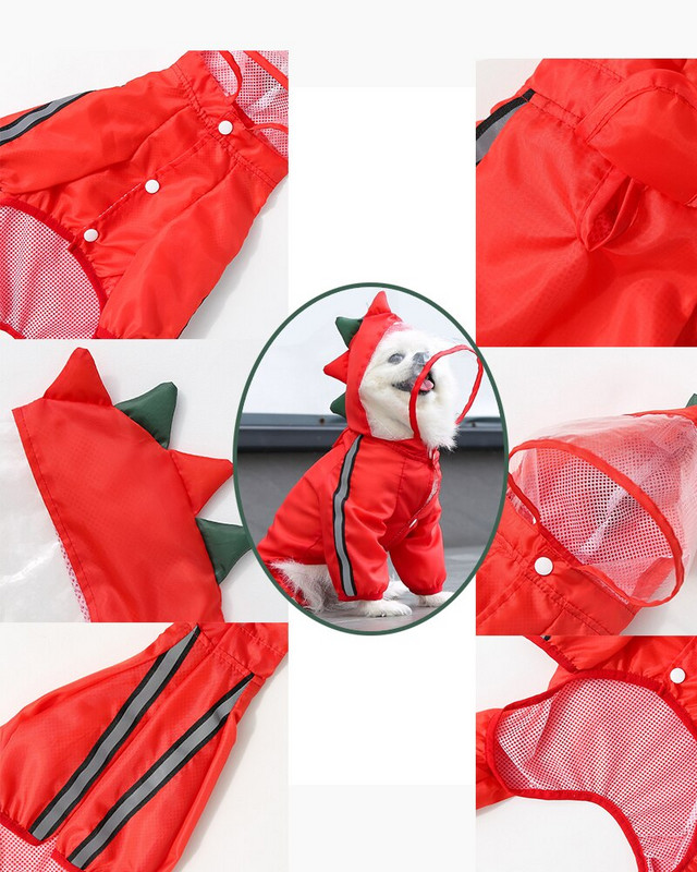 Pláštenka pre psov s kapucňou, pončo pre malé až malé, stredne veľké psy a šteniatka