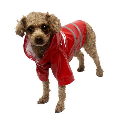 Pláštenka pre domáce zvieratá, nepremokavá bunda pre psov, reflexná PU pláštenka pre psov, pláštenka pre šteniatka, vonkajšie oblečenie, pončo pre domáce zvieratá pre malé psy