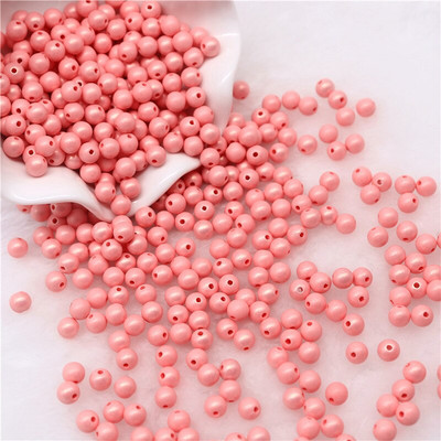 6 mm 8 mm 10 mm Symphony ABS okrúhle imitácie plastových perlových korálok s otvorom na výrobu šperkov, DIY odevov, ručne vyrábaných doplnkov
