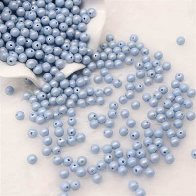 6 mm 8 mm 10 mm Symphony ABS okrúhle imitácie plastových perlových korálok s otvorom na výrobu šperkov, DIY odevov, ručne vyrábaných doplnkov
