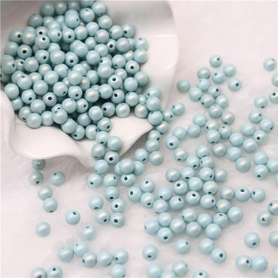 6 mm 8 mm 10 mm Symphony ABS okrúhle imitácie plastových perlových korálok s otvorom na výrobu šperkov, DIY odevov, ručne vyrábaných doplnkov