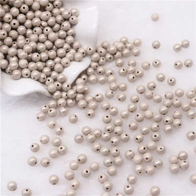 6 mm 8 mm 10 mm Symphony ABS okrúhle imitácie plastových perlových korálok s otvorom na výrobu šperkov, DIY odevov, ručne vyrábaných doplnkov