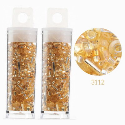 „Miyuki“ mišiniai karoliukai Japonijos stiklo perlai Didmeninė prekyba apvaliomis sruogomis, mišrios atsitiktinio dydžio ir spalvų adatos, pritaikyti asmeniniam vartojimui 20 gramų / partijoje