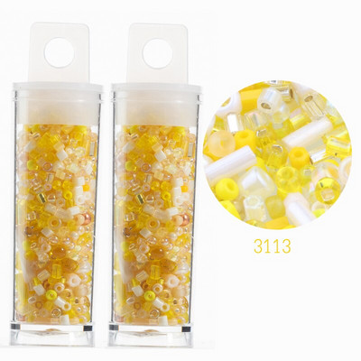 „Miyuki“ mišiniai karoliukai Japonijos stiklo perlai Didmeninė prekyba apvaliomis sruogomis, mišrios atsitiktinio dydžio ir spalvų adatos, pritaikyti asmeniniam vartojimui 20 gramų / partijoje