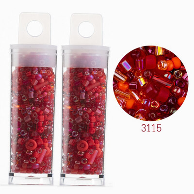 „Miyuki“ mišiniai karoliukai Japonijos stiklo perlai Didmeninė prekyba apvaliomis sruogomis, mišrios atsitiktinio dydžio ir spalvų adatos, pritaikyti asmeniniam vartojimui 20 gramų / partijoje