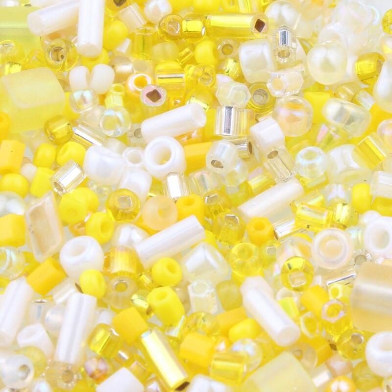 „Miyuki“ mišiniai karoliukai Japonijos stiklo perlai Didmeninė prekyba apvaliomis sruogomis, mišrios atsitiktinio dydžio ir spalvų adatos, pritaikyti asmeniniam vartojimui 20 gramų / partijoje