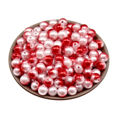 100-500 buc. Perle de imitație cu găuri drepte Mărgele rotunde Decorare DIY Îmbrăcăminte Colier lucrat manual Brățară Cadou Artizanat Accesorii