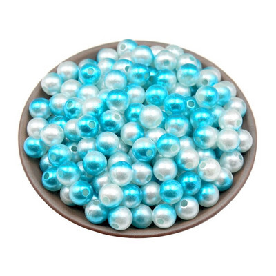 100-500 buc. Perle de imitație cu găuri drepte Mărgele rotunde Decorare DIY Îmbrăcăminte Colier lucrat manual Brățară Cadou Artizanat Accesorii