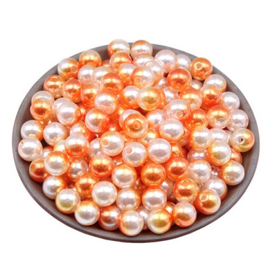 100-500 buc. Perle de imitație cu găuri drepte Mărgele rotunde Decorare DIY Îmbrăcăminte Colier lucrat manual Brățară Cadou Artizanat Accesorii
