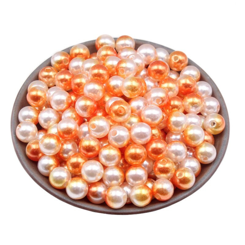 100-500Gb Straigh Hole Lmitation Pērles Apaļas Krelles DIY Dekorācijas Apģērbs Roku darbs Kaklarota Rokassprādze Dāvanu Amatniecība Aksesuāri