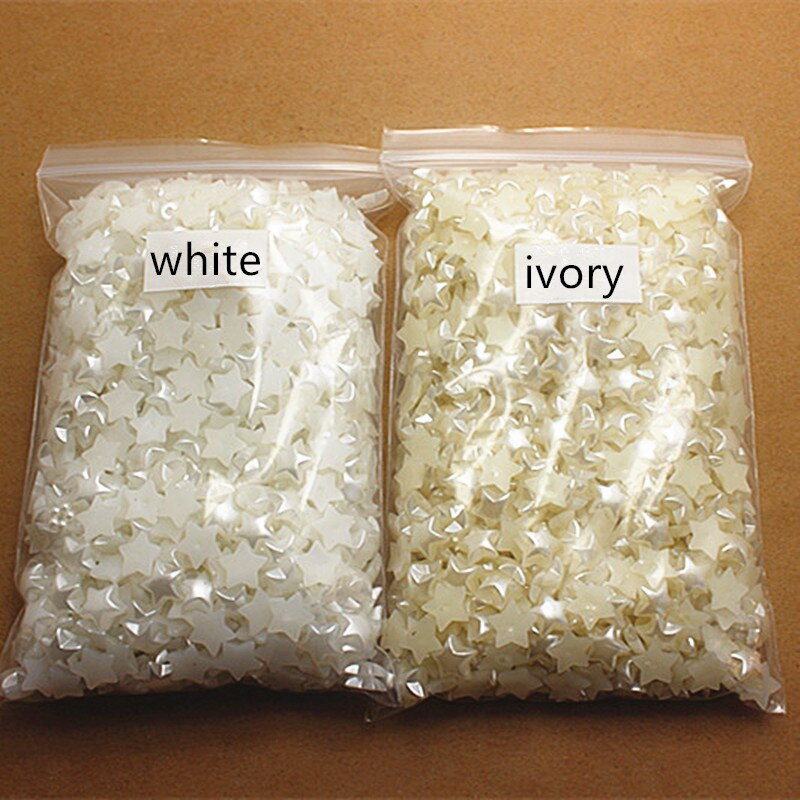 200 τμχ/παρτίδα 10 χιλιοστά Mix Colors flatback ABS μαργαριτάρι απομίμηση αστεριού σχήματος για scrapbooking, SP009