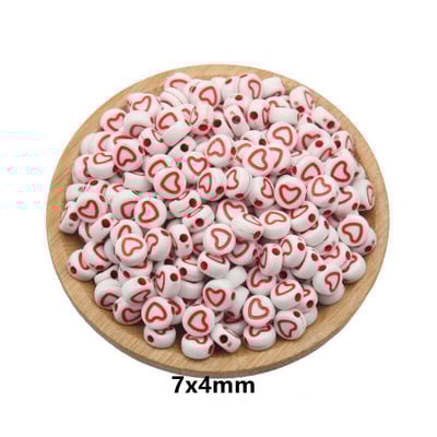 100 ks akrylových korálok, okrúhle ploché abecedné digitálne kocky, voľné dištančné korálky na ozdobné oblečenie, materiály na výrobu náramkov.