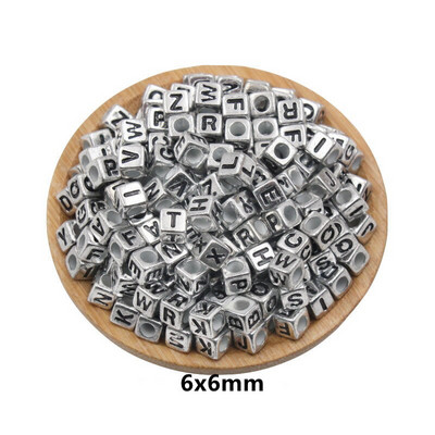 100 ks akrylových korálok, okrúhle ploché abecedné digitálne kocky, voľné dištančné korálky na ozdobné oblečenie, materiály na výrobu náramkov.