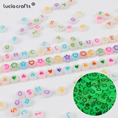 4x7mm 100 buc. Mărgele acrilice luminoase strălucesc în noapte. Mărgele distanțiere de căldură, realizate manual pentru brățară, colier, accesorii bricolaj